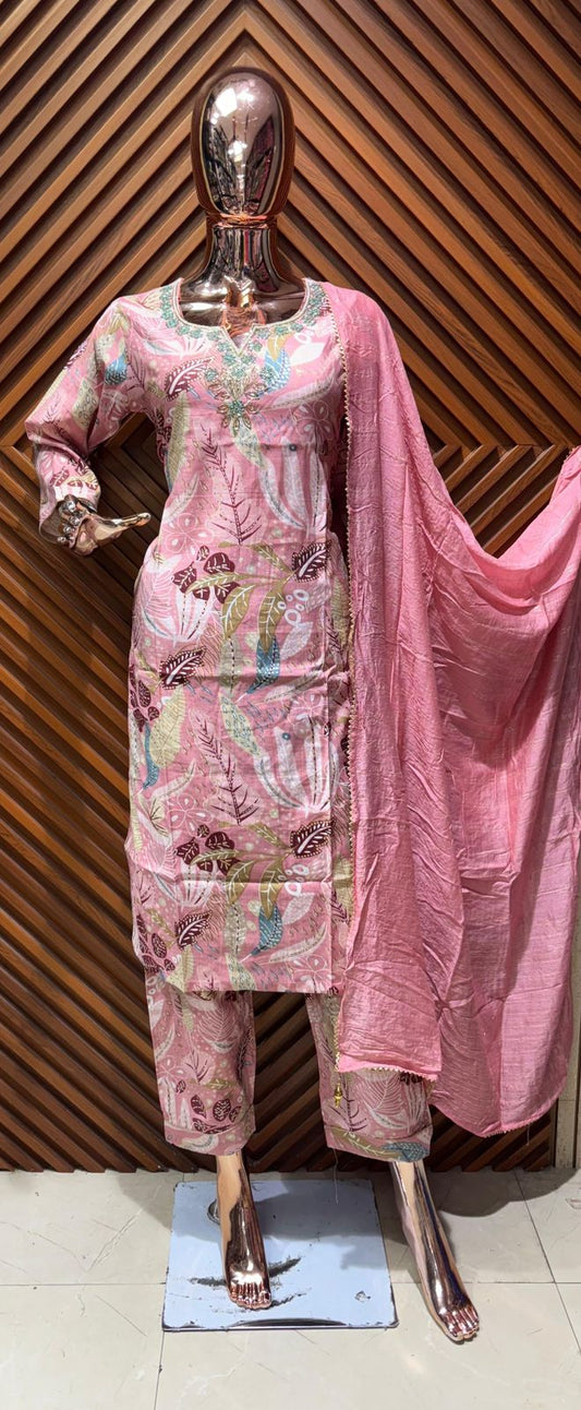 Embroidered Pastel Kurtas