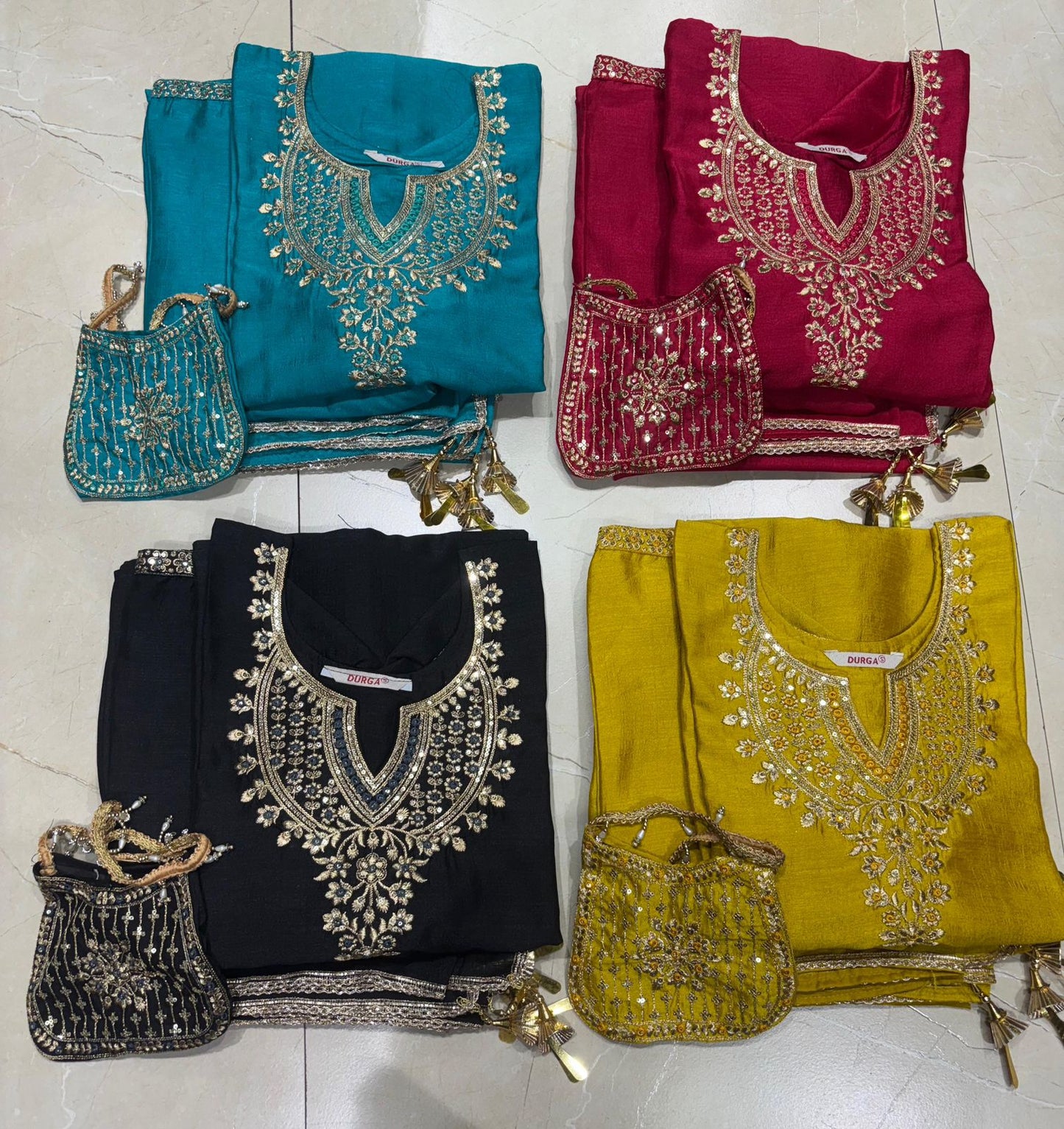 Gold Embellished Salwar Suit